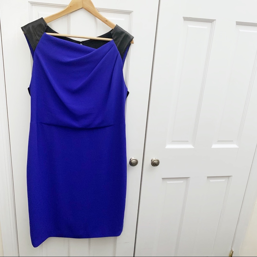 Rachel Roy Leather Accent Dress